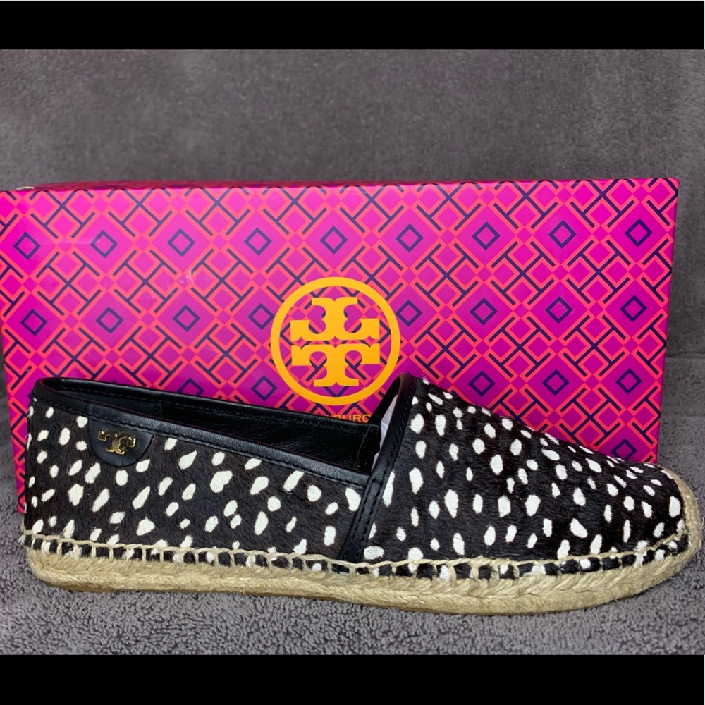 NEW Tory Burch McKenzie Pony Espadrille Sz 9